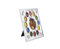 Zilverstad Baby - Portarretratos (para 13 fotos, 29 x 25 x 3 cm, no se empaña), color plateado