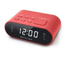 Muse M-10 - Radiodespertador con Pantalla Led Rojo