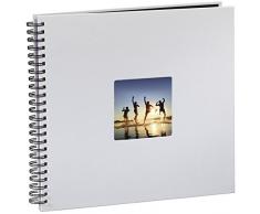 Hama Fine Art Fotos (50 páginas Negras, álbum con Espiral, 36 x 32 cm, Compartimento para Insertar Foto), Papel, Tiza