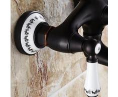 Hiendure®Grifo de bañera - Antiguo - Alcachofa incluida - Latón (Bronce frotado en aceite)