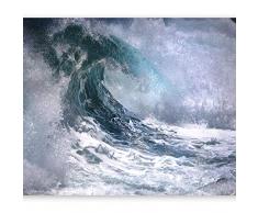 murando Fotomurales Ola Azul 400x280 cm XXL Papel pintado tejido no tejido Decoración de Pared decorativos Murales moderna de Diseno Fotográfico naturaleza oceano agua 101103-5