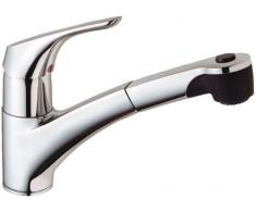 Ideal Standard B5347AA CeraSprint - Grifo para fregadero (cromado, manguera extraíble con doble función)