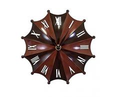 RELOJ DE PIE DISENO PARAGUAS ROJO NEGRO - RELOJ DE LA ESTACION - CUARZO - Tinas Collection