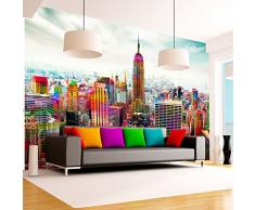 Papel tejido-no tejido. Fotomurales ! Fotomural ! Papel pintado ! 300x210 cm – ciudad New York 10110904-45 - tres colores a elegir
