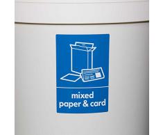 Autoadhesivo para reciclar, mezcla de papel y tarjeta de vinilo autoadhesivo, A6 (105 x 148 mm), para reciclar ahora
