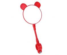 huiouer - Espejo retrovisor para Bicicleta Infantil (Accesorio Universal), Rosso
