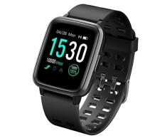 LATEC Pulsera Actividad Reloj Inteligente Impermeable IP68 Smartwatch Pantalla Táctil Completa con Pulsómetro Cronómetro Pulsera Deporte para Hombres Mujeres Niños con iOS y Android