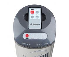 Orbegozo TWM 0975 - Ventilador de torre (42 W, 3 velocidades, programable, mando a distancia), negro y gris
