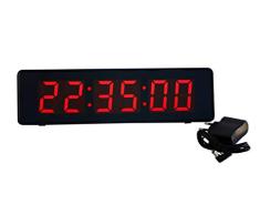 AOYE - Reloj digital de pared o de mesa de LED rojos con hora, fecha, temperatura ambiente y despertador. Diseño elegante.