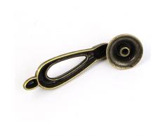 sourcingmap Estantería Armario Puertas Cajón Aleación Estilo Retro Tirador Tono Bronce 2 pzas.