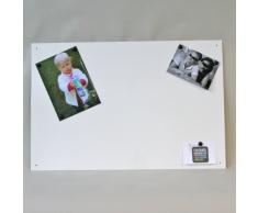 Colours-Manufaktur - Tablón de anuncios magnético (RAL 9003), color blanco brillante, signalweiß - RAL 9003 glänzend, 60_x_90_cm