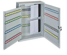 Rottner S200 - Gabinete para llaves con ganchos ajustables (capacidad para 200 llaves), color blanco