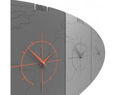 CalleaDesign Sydney Reloj de la Oficina con Las Zonas horarias - Aluminio
