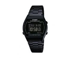 Casio B640WB-1BEF - Reloj analógico de cuarzo unisex con correa de acero inoxidable, color negro