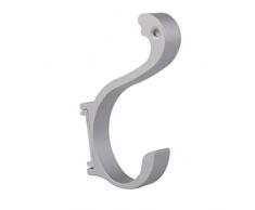 Gancho Percha Puerta Pared Aluminio para Ropa Toalla Sombrero (plata)