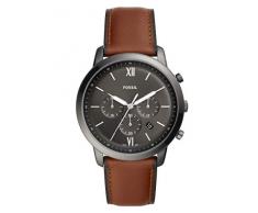 Fossil Reloj Cronógrafo para Hombre de Cuarzo con Correa en Cuero FS5512