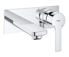 Grohe Lineare - Grifo de lavabo mural 1/2 Tamaño M, color cromo (Ref.19409001)