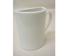 JARRON FLORERO VIOLETERO MUG PARTIDO GRANDE PORCELANA BLANCO