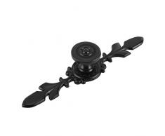 4 pieza Vintage Style Pull Mango Pomo de puerta de atrás placa para Home Muebles cajón armario cómoda Armario Armario con tornillo