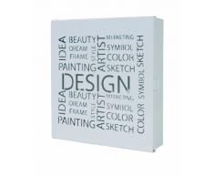 Haku Möbel 44325 Caja Llavero - color blanco - 5 x 22 x 24 cm