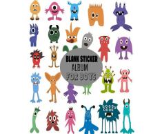 Blank Sticker Album For Boys: Blank Sticker Book for Boys Stickers Activities Book 8x10: Volume 8