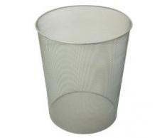 POESSA 200B121 - Papelera Metálica C Plata D 29,5X3