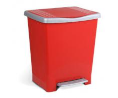 Tatay Millenium - Cubo con pedal, color rojo