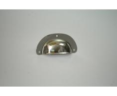 Tirador Tirador de mueble Tirador de armario Tirador empotrado chapa de acero niquelado 98mm