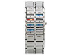HWCOO relojes led Reloj binario de lava de mesa de lava binaria de segunda generación con mesa de lava (Color : 2)