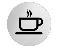 OFFORM Señal pictograma en acero inox Ø 75mm No.8498 Cafetería