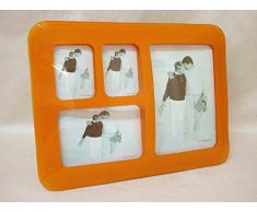 MARCO FOTOS PORTAFOTOS CRISTAL MULTIPLE NARANJA