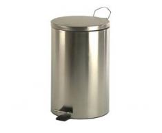 Mediclinics - Cubo Pedal Redondo 12L Inox Bril