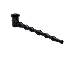 LIOOBO Pipa de fumar tabaco Pipas de hierba Pipas de fumar largas de metal negro