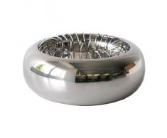 Alessi 7690 16 - Cenicero de acero, color plateado