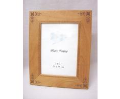MARCO FOTOS PORTAFOTOS MADERA MIEL ESQUINA MEDIANO