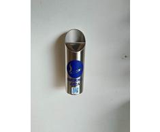 INOXLM Cenicero de Acero Inoxidable para Exterior de Pared o Pared, para embellecer Pubs, Bares, pizzerías, restaurantes