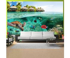 Fotomural 350x245 cm ! Papel tejido-no tejido. Fotomurales - Papel pintado 350x245 cm - naturaleza paisaje mar pescado verano c-A-0027-a-a