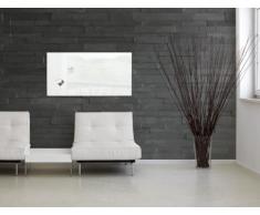 SIGEL GL146 Pizarra de cristal magnética Artverum, blanco, 91x46 cm