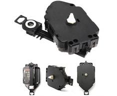 EsportsMJJ Negro Reemplazo Bricolaje Reloj De Cuarzo Péndulo Movimiento Mecanismo Motor & Percha