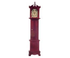Reloj de Pie Victoriano de Caoba en Miniatura para Casa de Muñecas 1588M