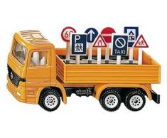 Siku LKW - Camión con señales de tráfico, color naranja (1322)
