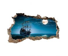 WL05 Tatuaje de pared en 3D agujero de la pared Sticker Pegatina Adhesivo Calcomanía Decoración para dormitorio o la sala de estar 100x60 cm