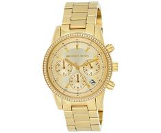 Michael Kors Reloj Cronógrafo para Mujer de Cuarzo con Correa en Acero Inoxidable MK6356