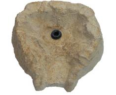 Wasserkaskaden - Fuente de cascada prefabricada para jardín (Fulda, 42 x 41 x 9 cm), color marrón y beige