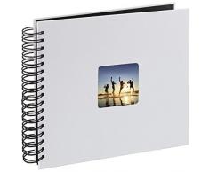 Hama Fine Art Fotos (50 páginas Negras, álbum con Espiral, 28 x 24 cm, Compartimento para Insertar Foto), Papel, Tiza