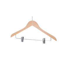 48 Percha con pinza pantalones y antirrobo para Hotel
