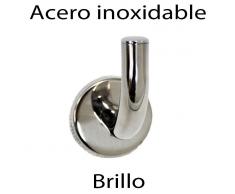 Percha de gancho acero inoxidable brillo