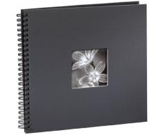 Hama Fine Art - Álbum de fotos con espiral, 36 x 32 cm, 50 páginas, color gris