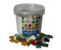 RAYHER - 1453149 - Piedras de Mosaico, 2 cm, Cubo Aprox 325 pcs/1 kg