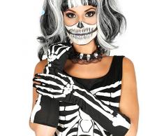 Guirca - Guante Esqueleto Largo - GU 17209 - Halloween, Guantes, Corbatas y Pajaritas